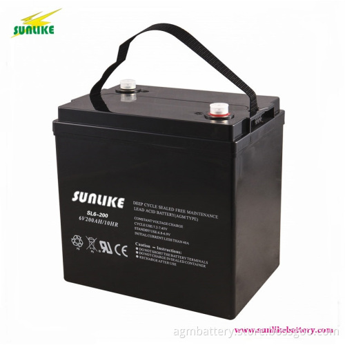 6V 200ah AGM VRLA Battery Maintenance Free Battery for UPS & Solar